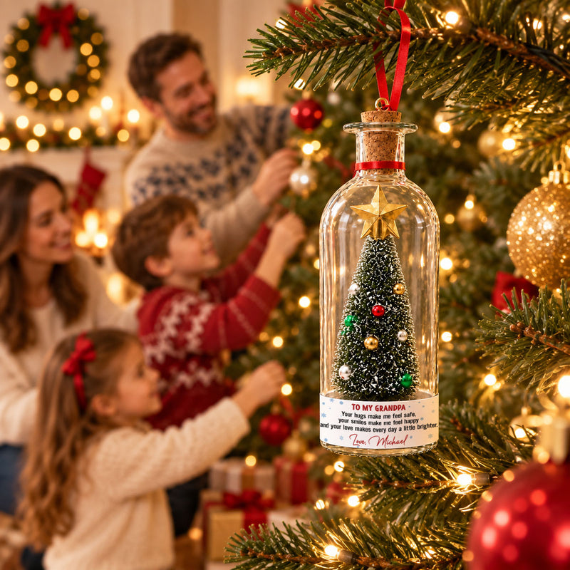 ๐Voice Recordable Ornament Glass Christmas Tree ๐