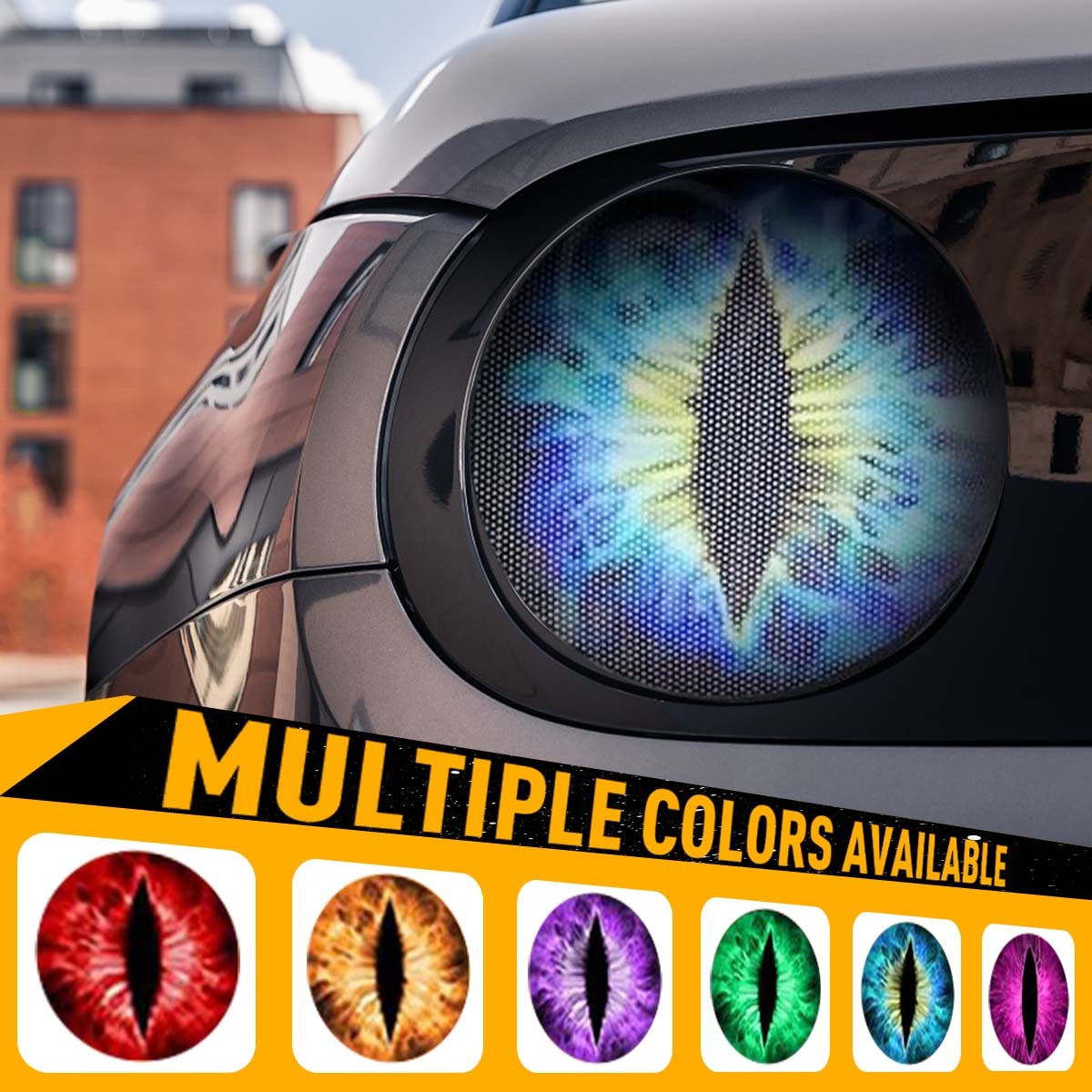 NOW Beast Eyes Car Headlight Stickers