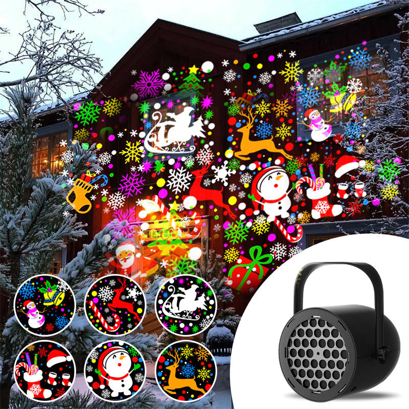 Best Christmas Gift 16-Pattern USB Christmas Projector Light