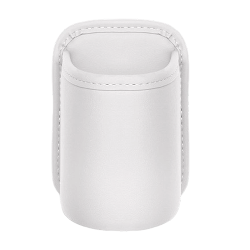Leather Car Door Cup Holder Wide mouth opening, easy reach for drinks & phone