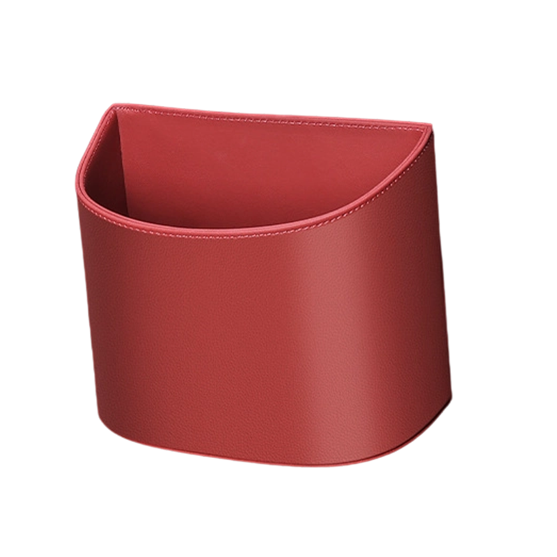 Leather Car Door Cup Holder Wide mouth opening, easy reach for drinks & phone