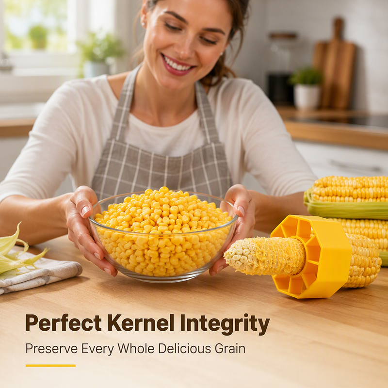 Portable Manual Corn Stripper Tool for Kitchen and Outdoors Strip Fresh Kernels in Seconds, No Electricity Needed!