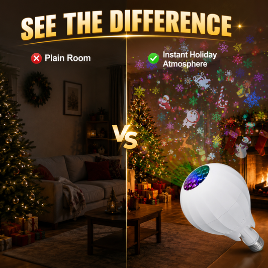 2026 Arrivals Rotating Christmas Projector Bulb | 16 Patterns!