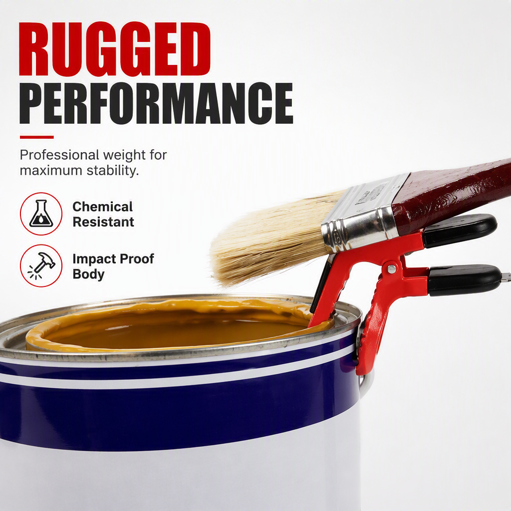 Magnetic Paint Brush Holder Clip Hands-Free Universal Clamp for Cleaner, Easier Painting