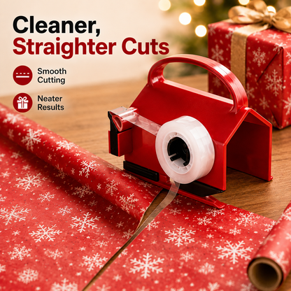 2-in-1 Wrapping Cutter & Tape Dispenser