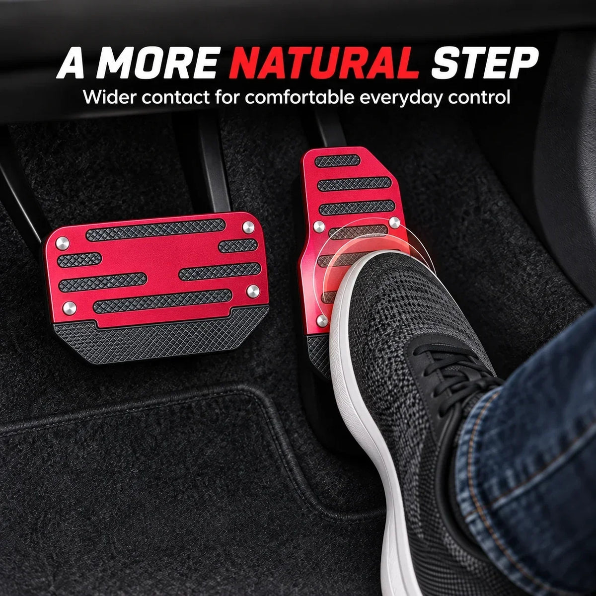 Universal Anti-Slip Car Pedal Covers, Automatic Brake and Gas Foot Pedal Accessories