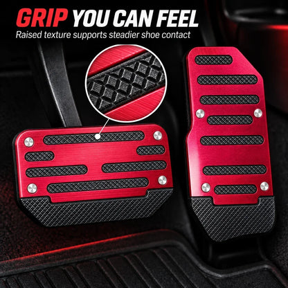 Universal Anti-Slip Car Pedal Covers, Automatic Brake and Gas Foot Pedal Accessories