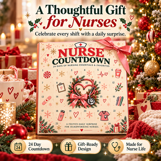 24-Day Advent Calendar Heartfelt Holiday Countdown Gift for Nurses