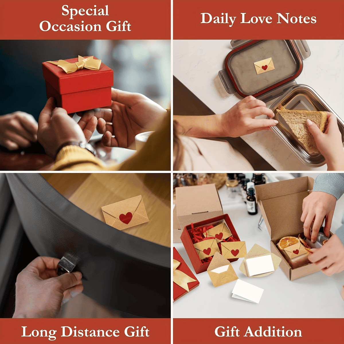 [ ]Love Letters Valentine's Collection | 60 Handwritten Notes & Envelopes | Timeless Romantic Gift