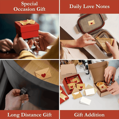 [ ]Love Letters Valentine's Collection | 60 Handwritten Notes & Envelopes | Timeless Romantic Gift