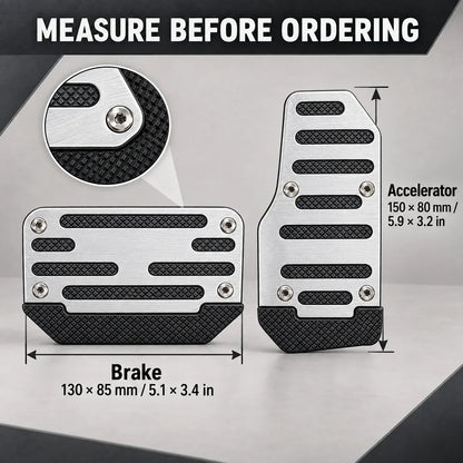 Universal Anti-Slip Car Pedal Covers, Automatic Brake and Gas Foot Pedal Accessories