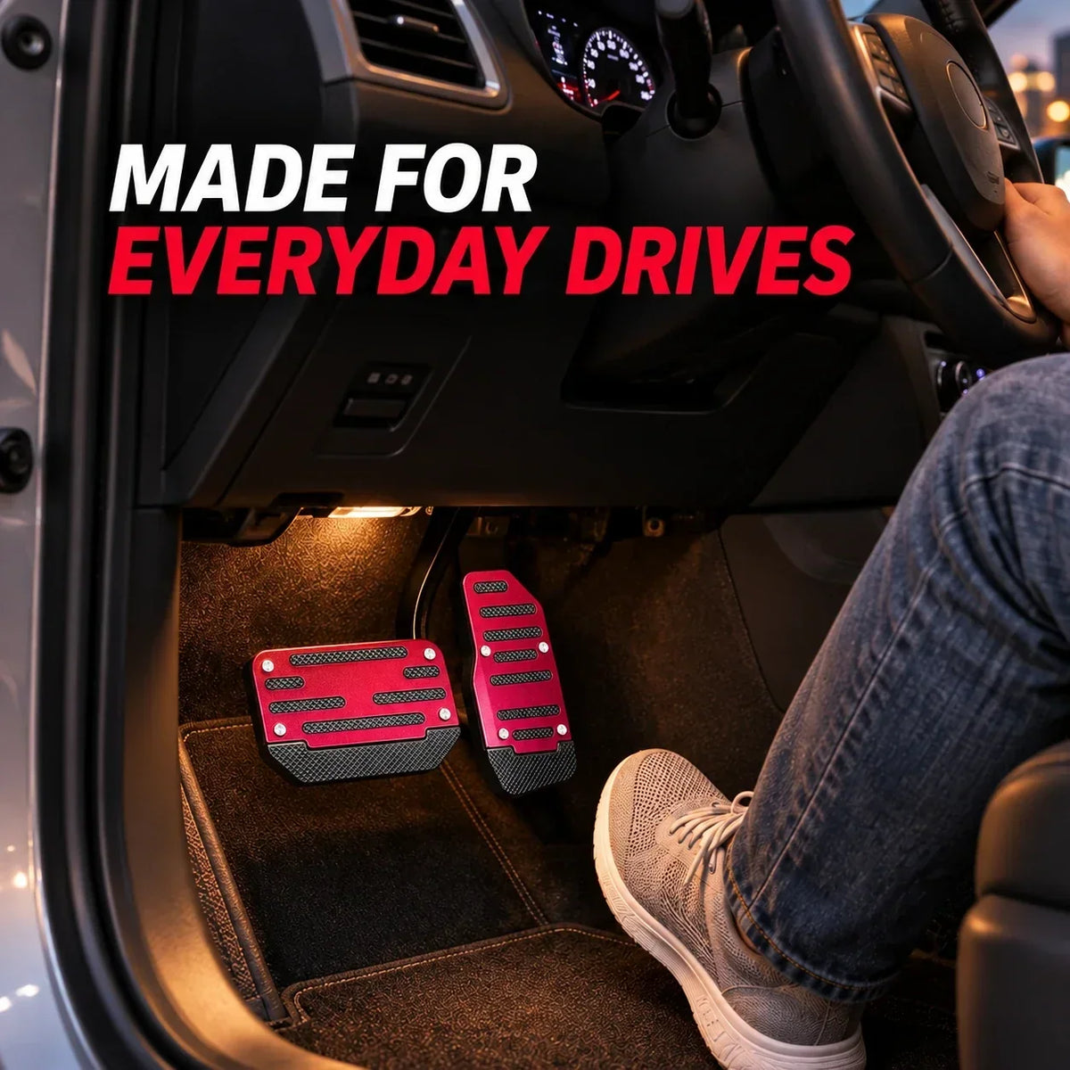 Universal Anti-Slip Car Pedal Covers, Automatic Brake and Gas Foot Pedal Accessories