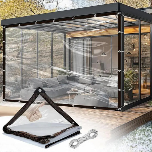 7 10FT Waterproof Clear Tarp