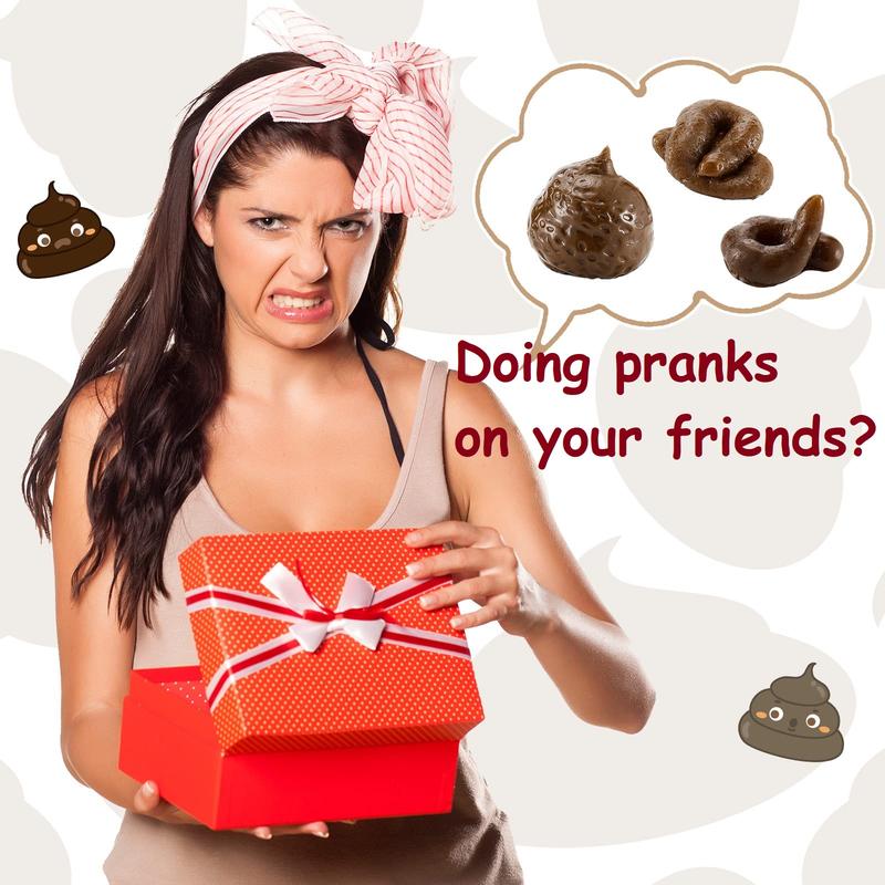 7 Pcs Fake Poop, Realistic Prank Poop