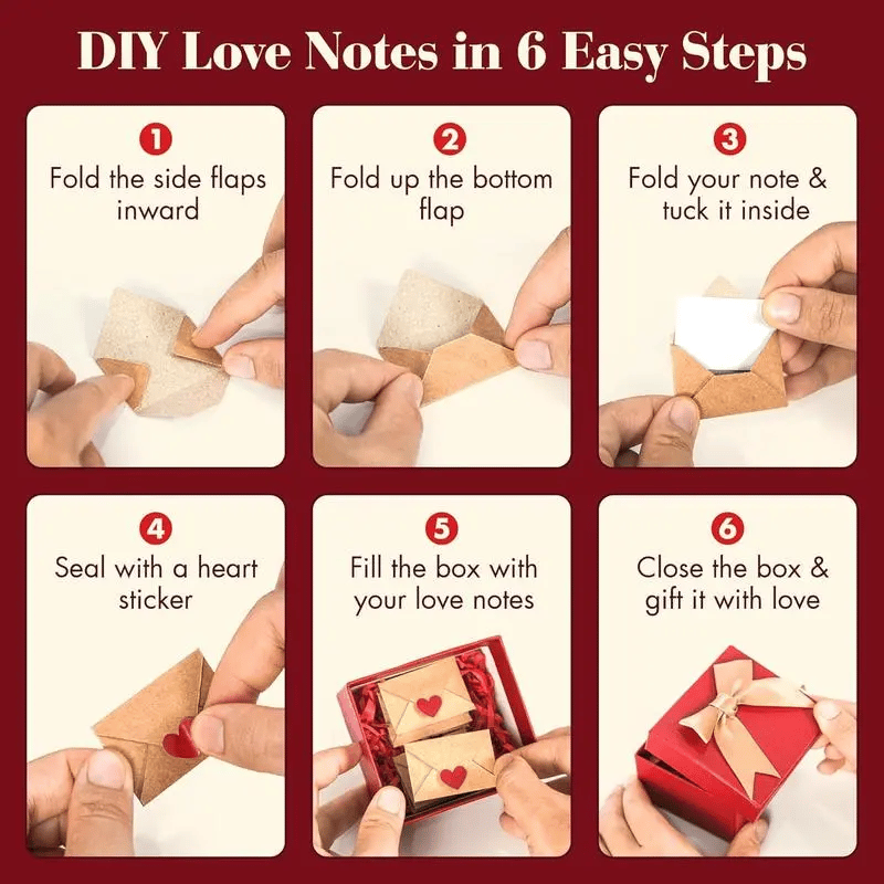 [ ]Love Letters Valentine's Collection | 60 Handwritten Notes & Envelopes | Timeless Romantic Gift