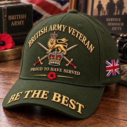 British Army Veteran Cap Proud to Have Served