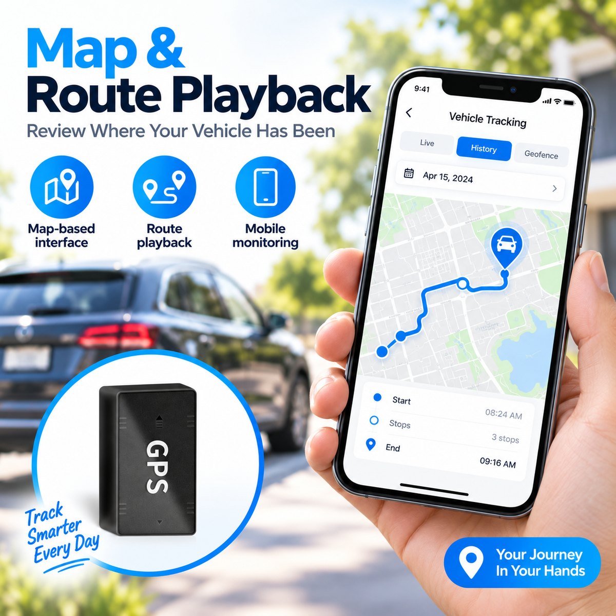 This Week's Special Price $29.99-- Portable Mini GPS Tracker with Real-Time Location & Safe-Zone Alerts