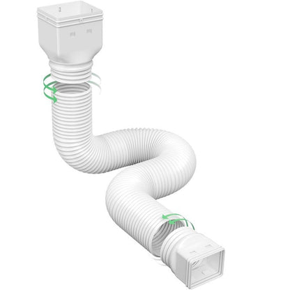 Universal Flexible Gutter Downspout Extension Set (2-Pack) 1.5M Foundation Protection