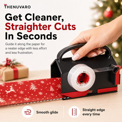 2-in-1 Wrapping Cutter & Tape Dispenser