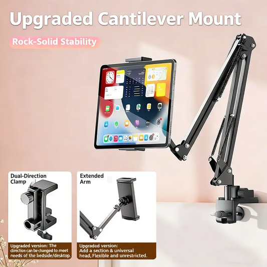 360 Adjustable Metal Tablet Stand Hands-Free Holder for Bed & Desk