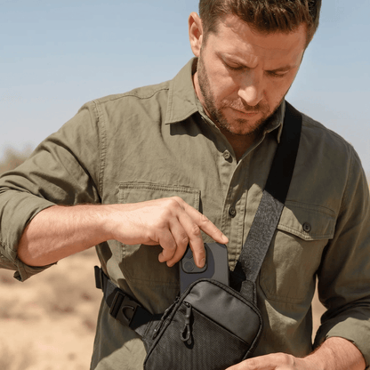 Travel Sling Bag Discreet Secure Sling Pack Keeps Valuables Safe