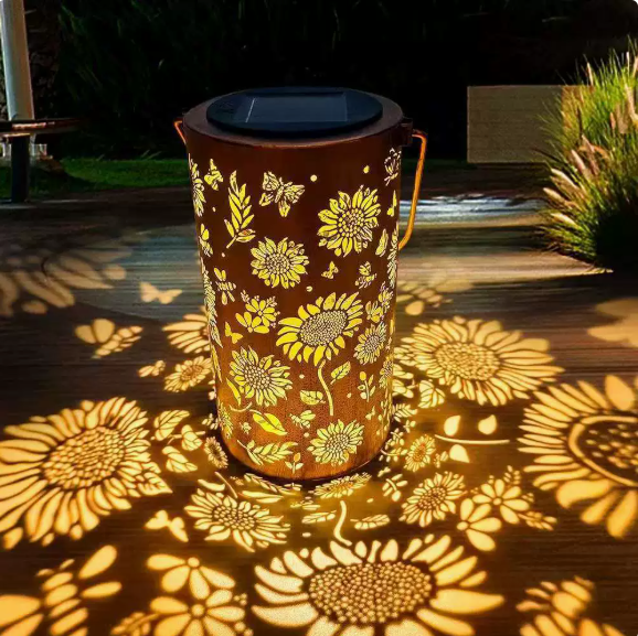 2026 Mother's Day Gifts -Glowing Colorful Sunflower Solar Garden Lantern