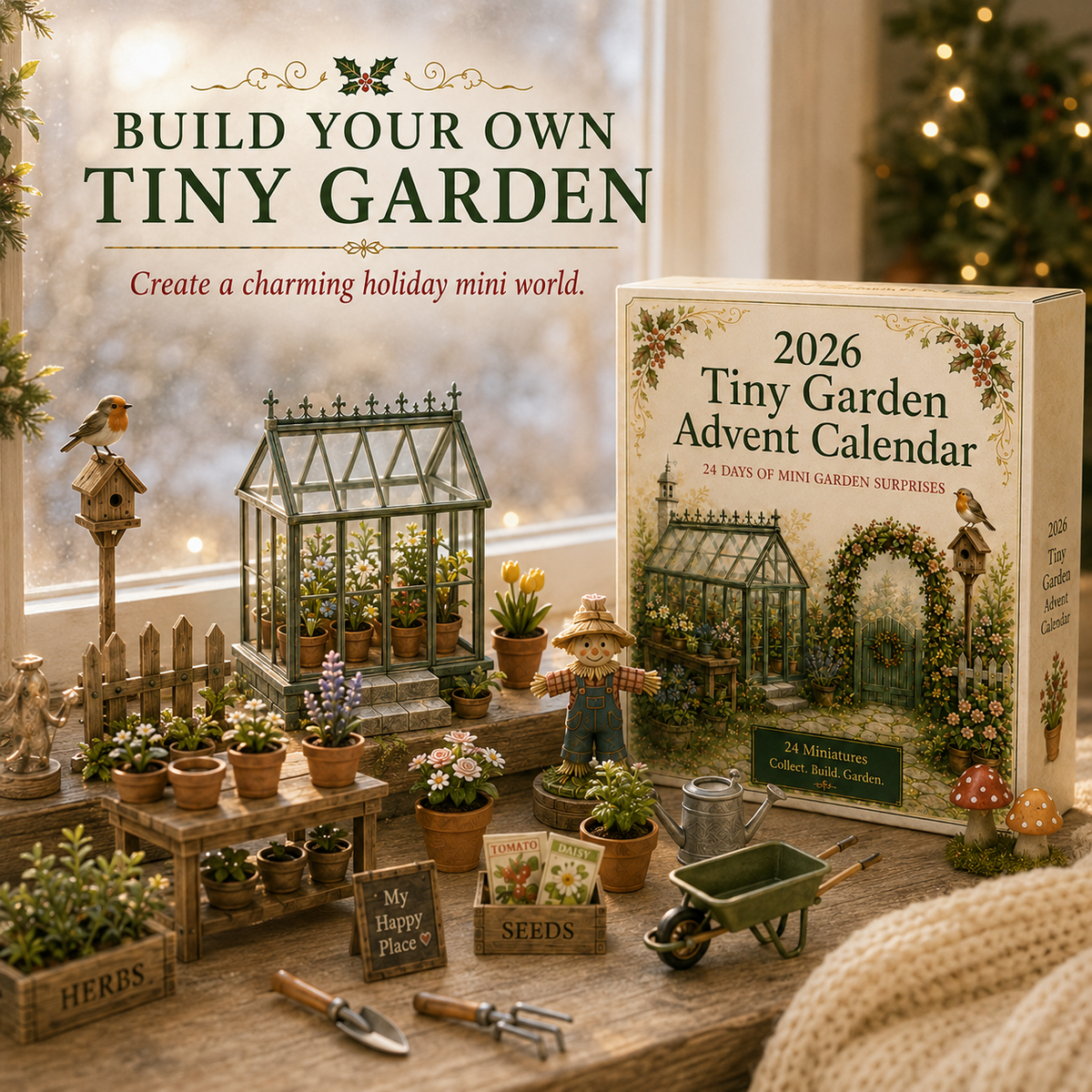 2026 Miniature Garden Advent Calendar 24 Days of Tiny Garden Surprises