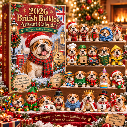 2026 Bulldog Trouble Advent Calendar 24 Days of Bulldog Mischief