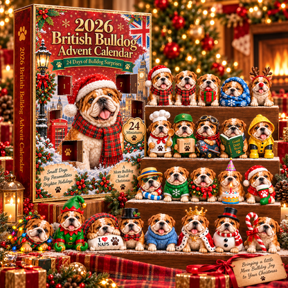 2026 Bulldog Trouble Advent Calendar 24 Days of Bulldog Mischief