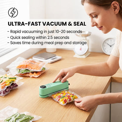 Mini Vacuum Bag Sealer Cordless Handheld Food Sealing Machine