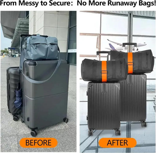 2pack Multi Use Strong Adjustable Luggage Connector Straps