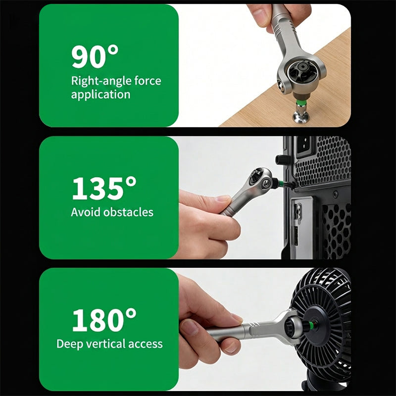 40-in-1 Magnetic Mini Ratchet Screwdriver Set for Tight Spaces