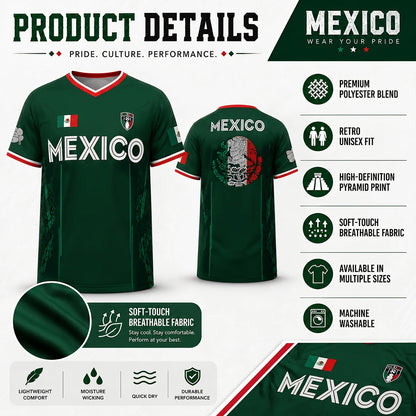 2026 Mexico Soccer Jersey Retro Chich n Itz Pyramid Football Shirt