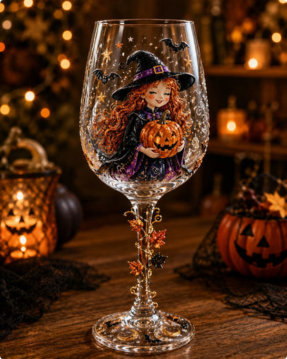 Halloween 3D Wine Glass Collection Gift Box Set