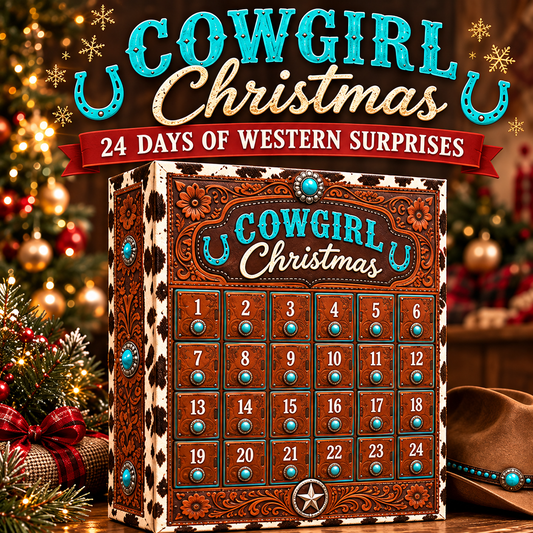 24-Day Cowgirl Christmas Countdown Calendar
