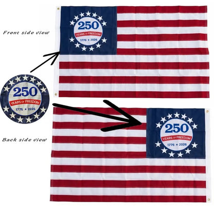 250th Anniversary Commemorative USA Flag (1776 2026)