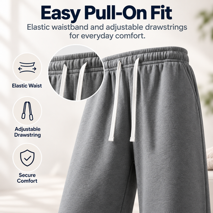 4-Pack Ultra-Soft Wide-Leg Sweatpants