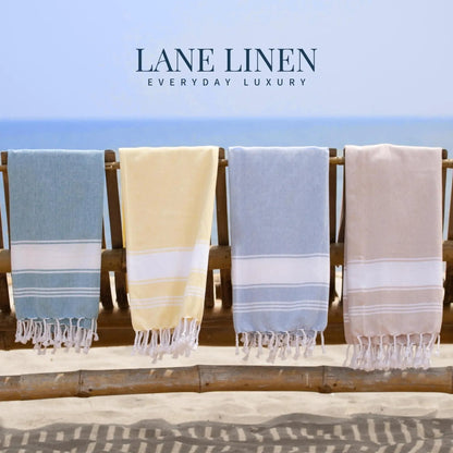 Summer Lightweight XL Flat-Weave Beach Towel