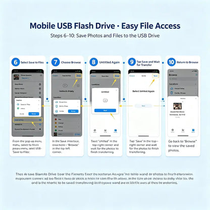 3-in-1 USB Flash Drive USB 3.0 & Type-C OTG, High-Speed Phone & Computer Storage