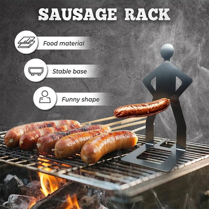 Outdoor prankster Stainless Steel BBQ Sausage Holder