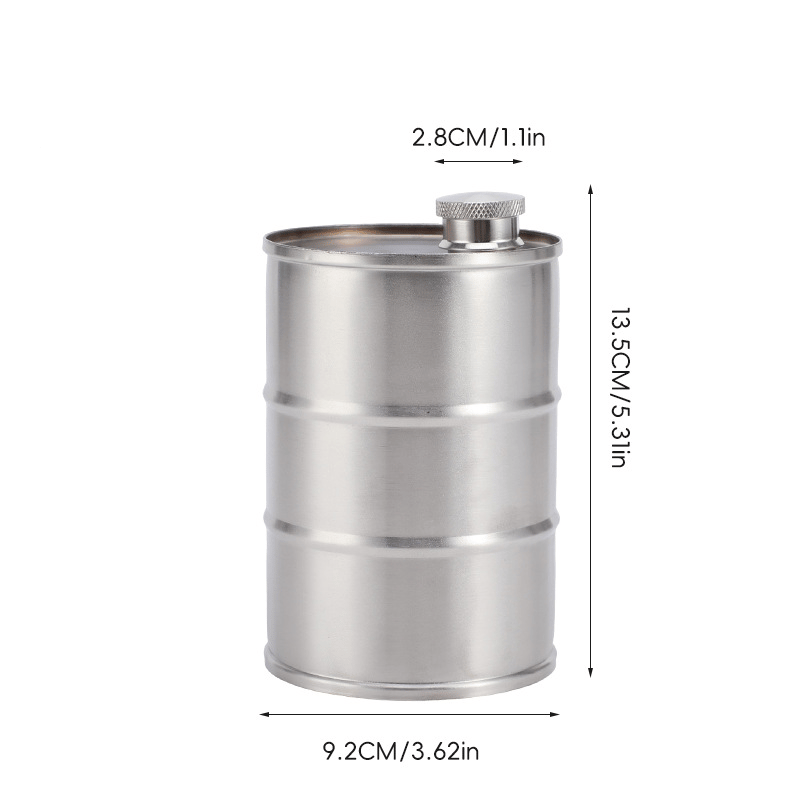 350ml/750ml Oil Drum Anti-rust Leak-proof No Odor Portable Wine Storage Food Grade Camping Whisky Flagon Wine Jug