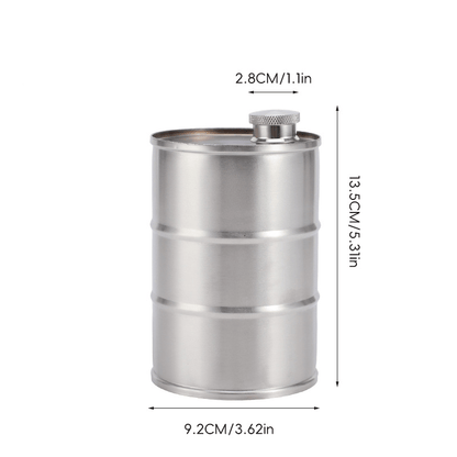 350ml/750ml Oil Drum Anti-rust Leak-proof No Odor Portable Wine Storage Food Grade Camping Whisky Flagon Wine Jug