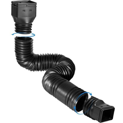 Universal Flexible Gutter Downspout Extension Set (2-Pack) 1.5M Foundation Protection