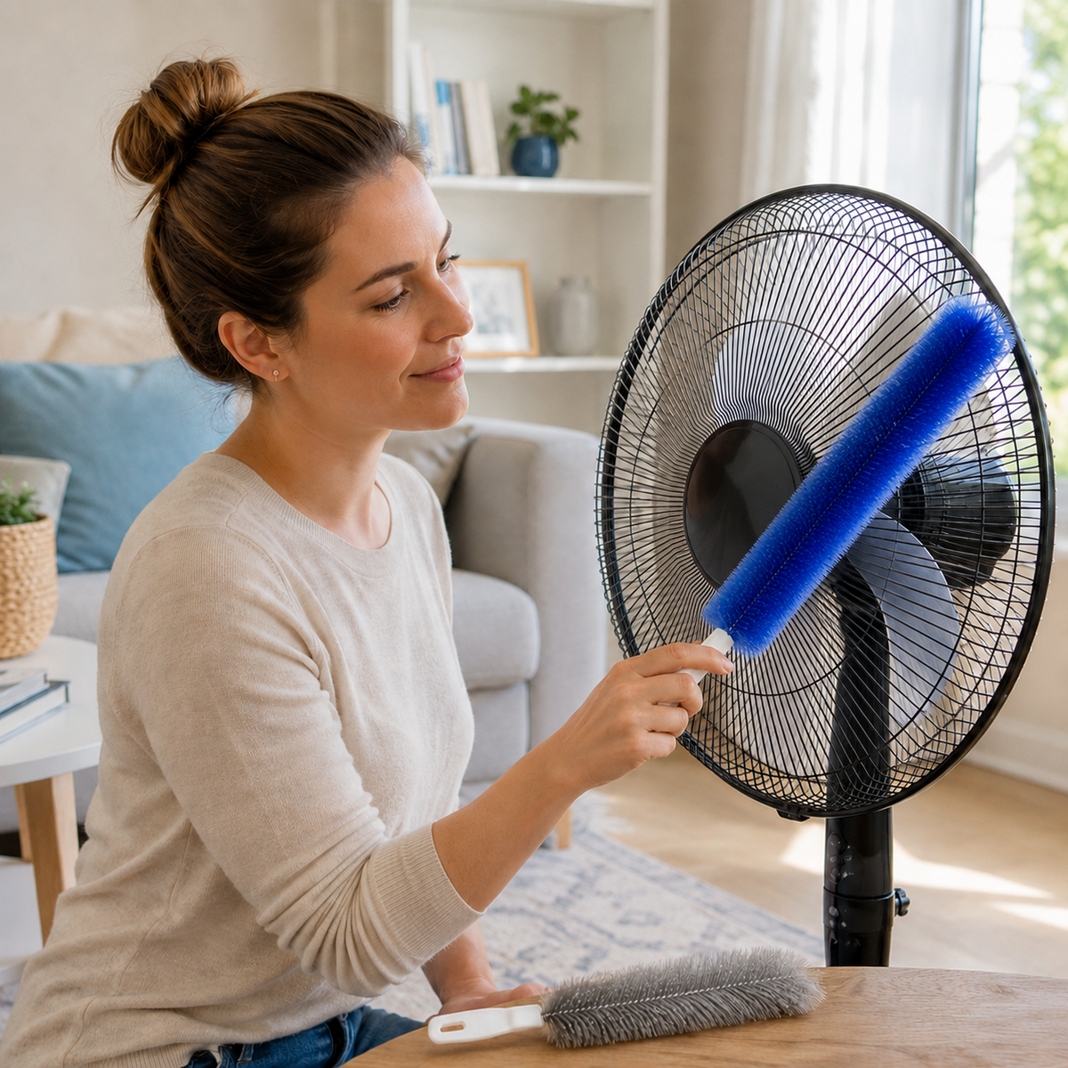 Flexible Microfiber Fan Duster Brushes Reusable Cleaning Tools (2/4 Pack)