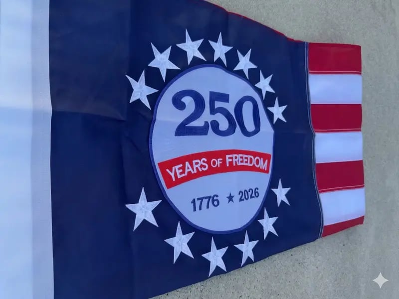 250th Anniversary Commemorative USA Flag (1776 2026)