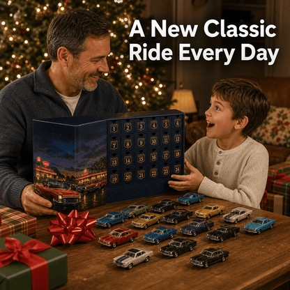 24 Days of Classic American Cars Advent Calendar 24 Vintage Ride Collectibles for Car Lovers