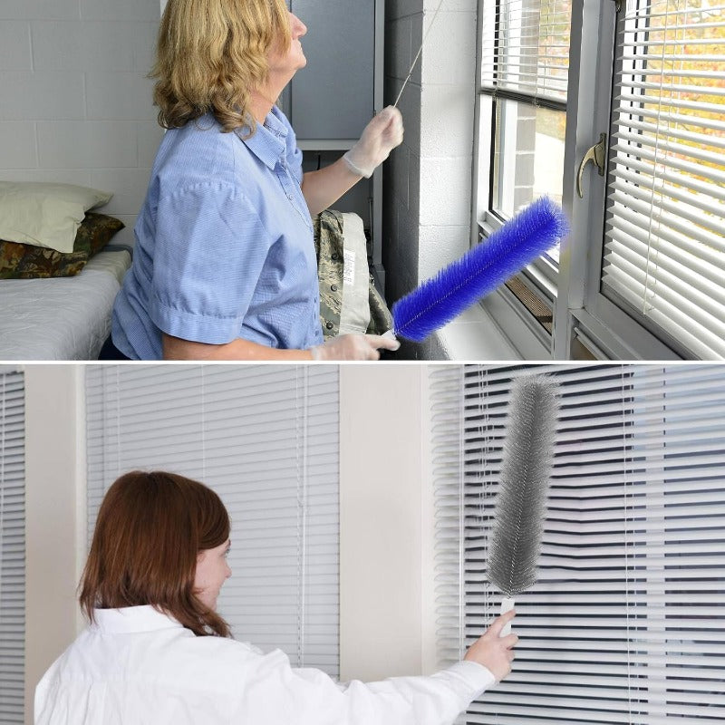 Flexible Microfiber Fan Duster Brushes Reusable Cleaning Tools (2/4 Pack)