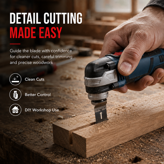12V Cordless Precision Cutter Compact Multi-Function DIY Detail & Plunge Cutting Tool