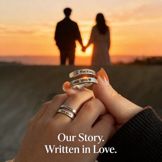 "I Fucking Love You" Sterling Silver Handmade Adjustable Ring | Wear Your Unapologetic Love Loud and Proud