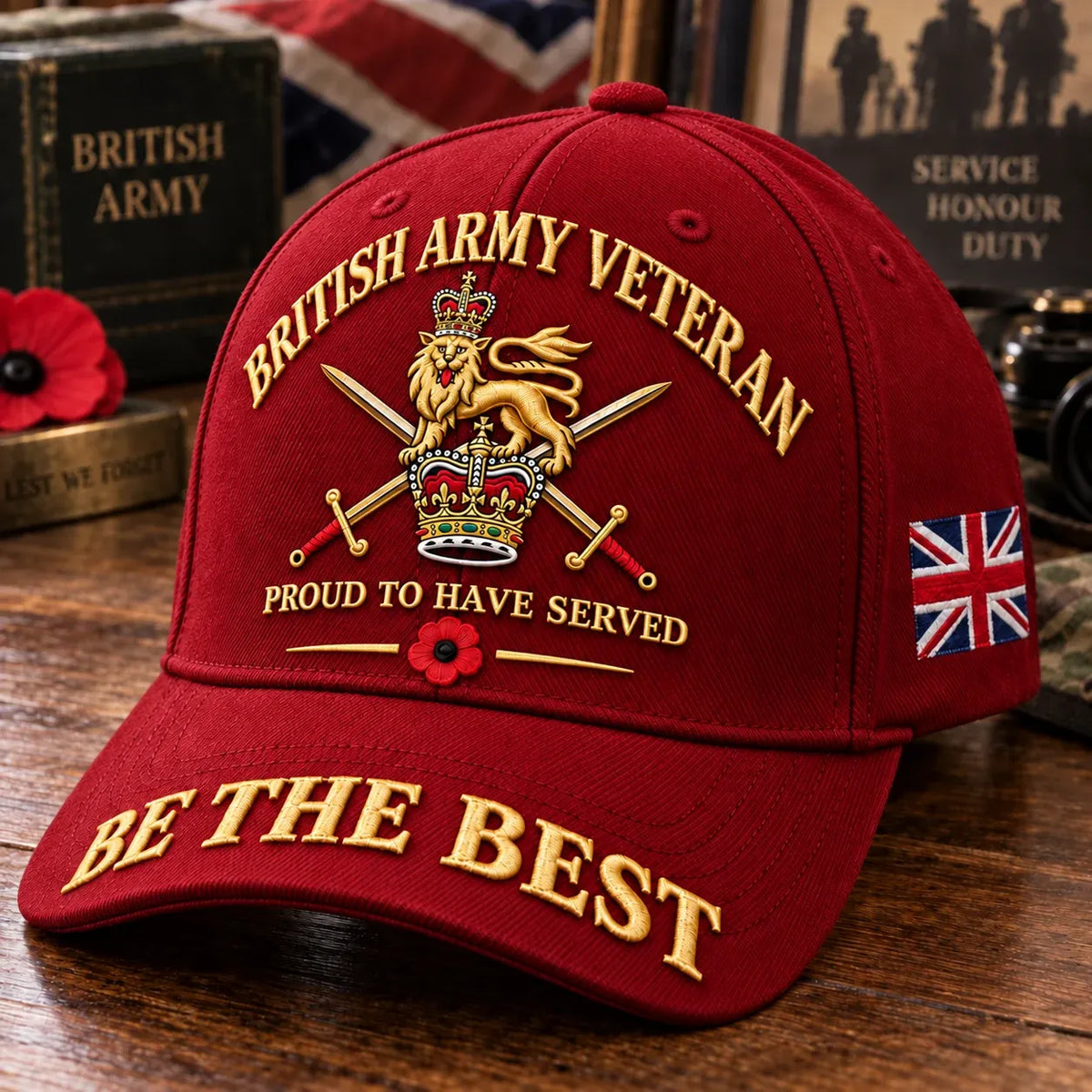 British Army Veteran Cap Proud to Have Served